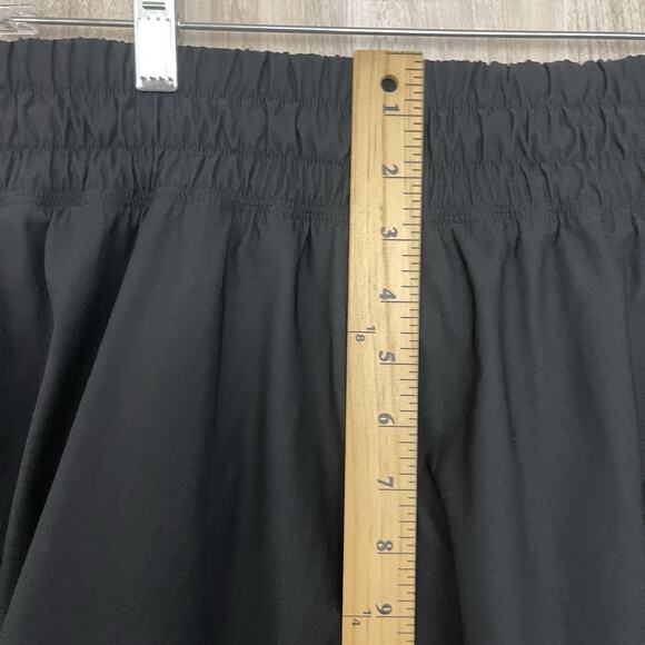 Vintage Nike Mesh Big Logo Skirt Size Medium Lined A Line Black / White Rush - Picture 10 of 13